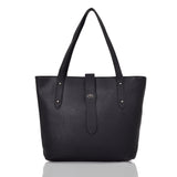 Victory pin stud detail shopper bag black image 1