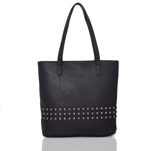 Benni Stud Shopper Bag Black image 1