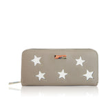 Glitter Star Long Zip Purse Grey image 1