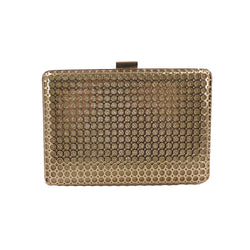 Metal cage box bag - Gold image 1