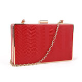 Arrow Textured Clutch - Red image