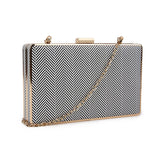 Arrow Textured Clutch - Black/White image