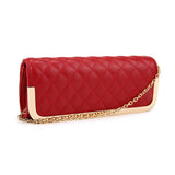 Thin Quilted Clutch - Red image