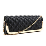 Thin Quilted Clutch - Black image