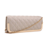 Thin Quilted Clutch - Natural image