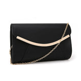 Curved Panel Clutch - Black image