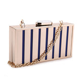 Bars Cut Out Clutch - Blue image