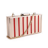 Bars Cut Out Clutch - Red image