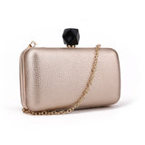 Black Clasp Clutch - Gold image