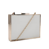 Simple Frame Clutch - White image