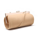 Velvet Clutch Bag - Camel image