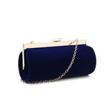 Velvet Clutch Bag - Blue image