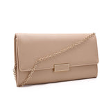 Textured Fold Clutch - Natural image