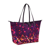 Purple Spotty Foldaway Shopper Bag image