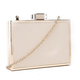Simple Crystal Clutch - Beige image