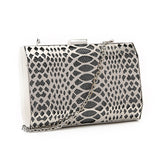 Metal Laser Cut Clutch - Pewter image