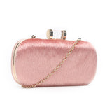 Furry Clutch Bag - Pink image
