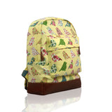 Birds & Flowers Printed Rucksack - BEIGE image
