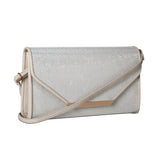 Contrast Envelope Shoulder Bag - Ivory image