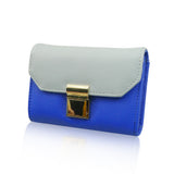 Contrast Ladies Wallet Short - Light Blue & Colbalt Blue image