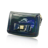 Metallic Coloured Purse Short - Navy Blue image