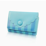 Striped Scallop Purse -  Light Blue image