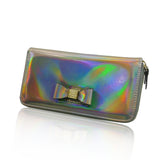 Metallic Coloured Purse Long - Grey image