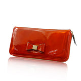 Metallic Coloured Purse Long - Red image