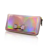 Metallic Coloured Purse Long - Pink image