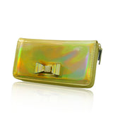 Metallic Coloured Purse Long - Gold image