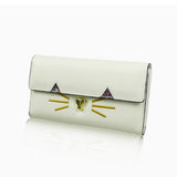 Kitty Face Purse Long - White image