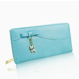 Kitty Charm Purse Long - Light Blue image