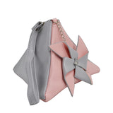 Pyramid Coin Purse - Light Grey&Light Pink image