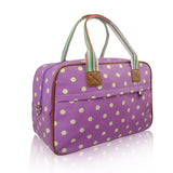 Polka Dot Overnight Bag - Purple image