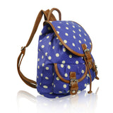 Polka Dot Retro Rucksack - Dark Purple image
