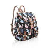 Kitty Retro Rucksack - Black image