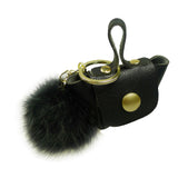 Pom Pom Coin Purse - Black image