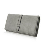Suedette Strap Purse - Grey image