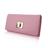 Square Turn Clasp Long Purse - Pink image