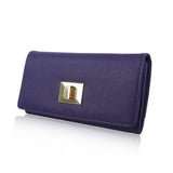 Square Turn Clasp Long Purse - Purple image