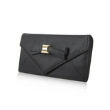 Metallic Bow Purse - Black image