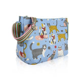 Mixed Cat Multi-Purpose Crossbody - Light Blue image