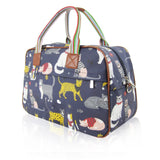 Mixed Cat Overnight Bag - Dark Blue image