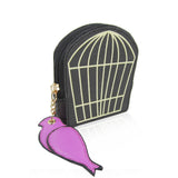 Birdcage Coin Purse - Black image