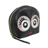 Girly Eyes Coin Purse - Black image