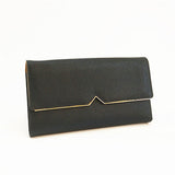 Marguerite Metal V Trim Purse - Black image