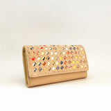 Fleur Chop Out Pattern Purse - Nude image