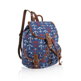 Anchor Retro Rucksack - Dark Blue image
