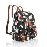 Whale Retro Rucksack - Black image