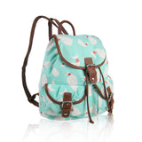 Whale Retro Rucksack - Turquoise image